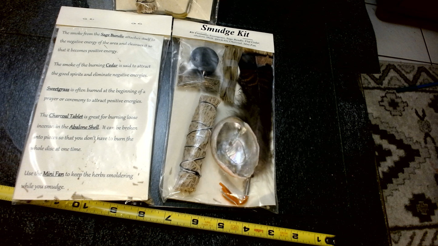 Smudge Kit #4 w/feather