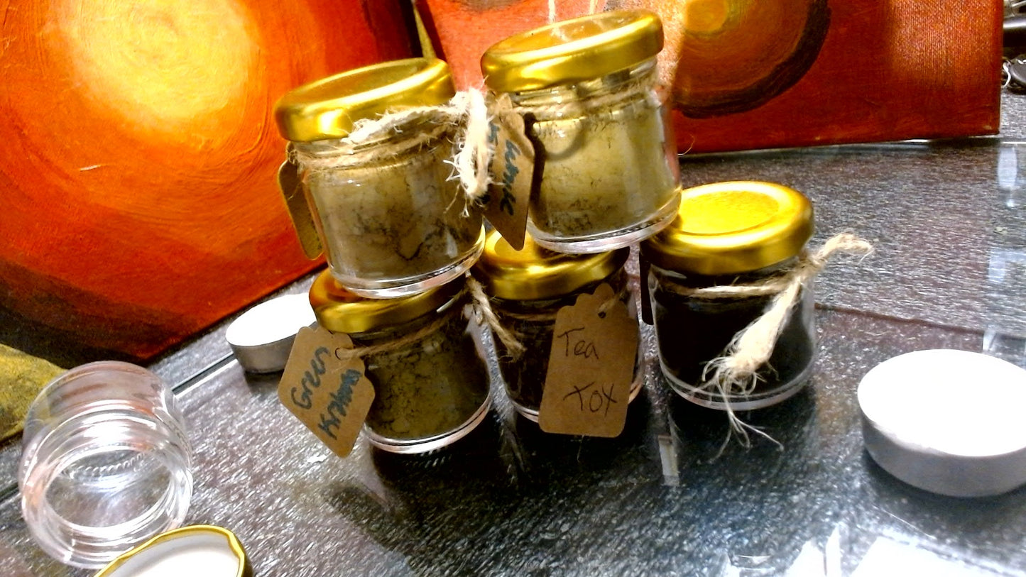 Five Mini Jars Kratom Powder (you choose 5)